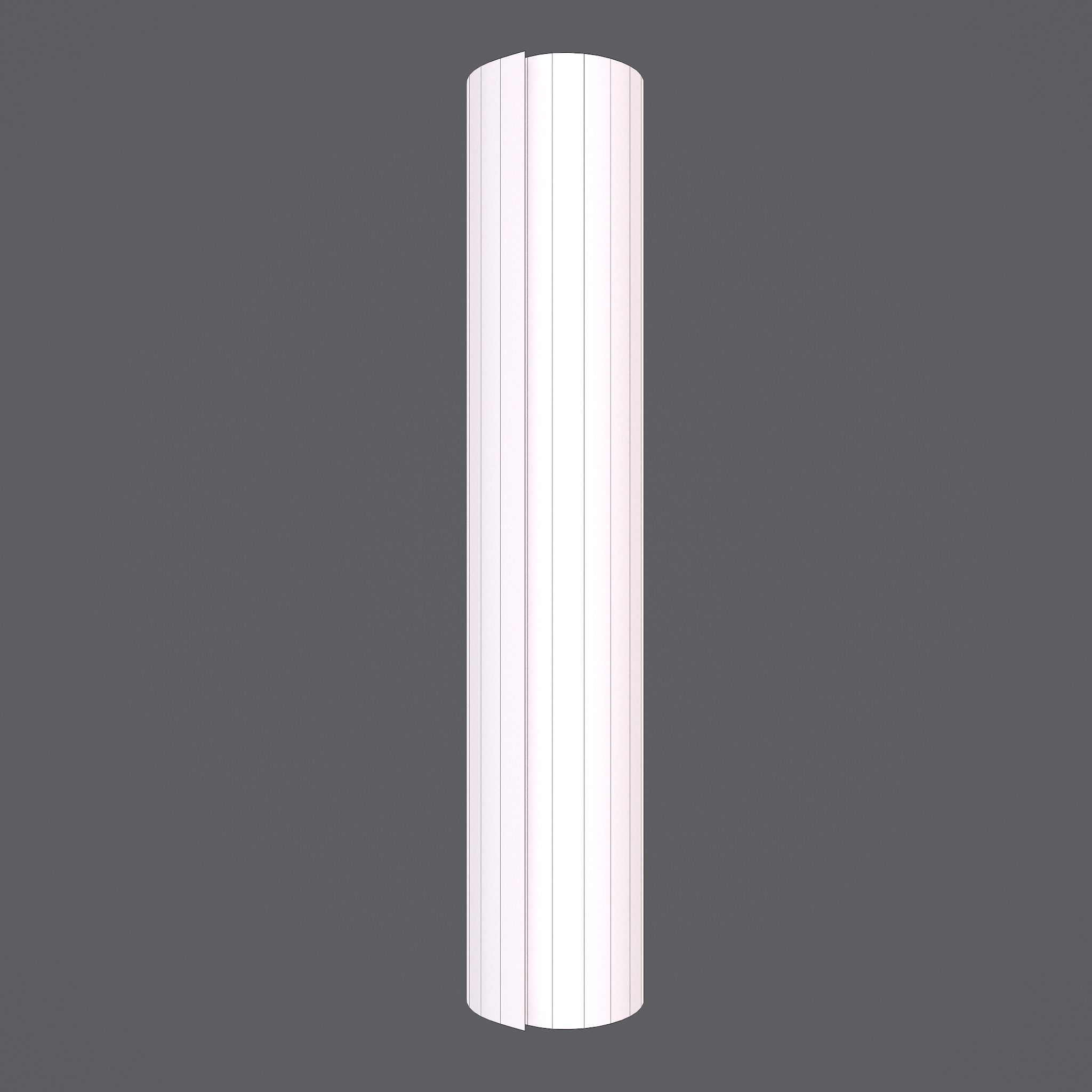 February Manuscript Scroll  Low-poly 3D model_14