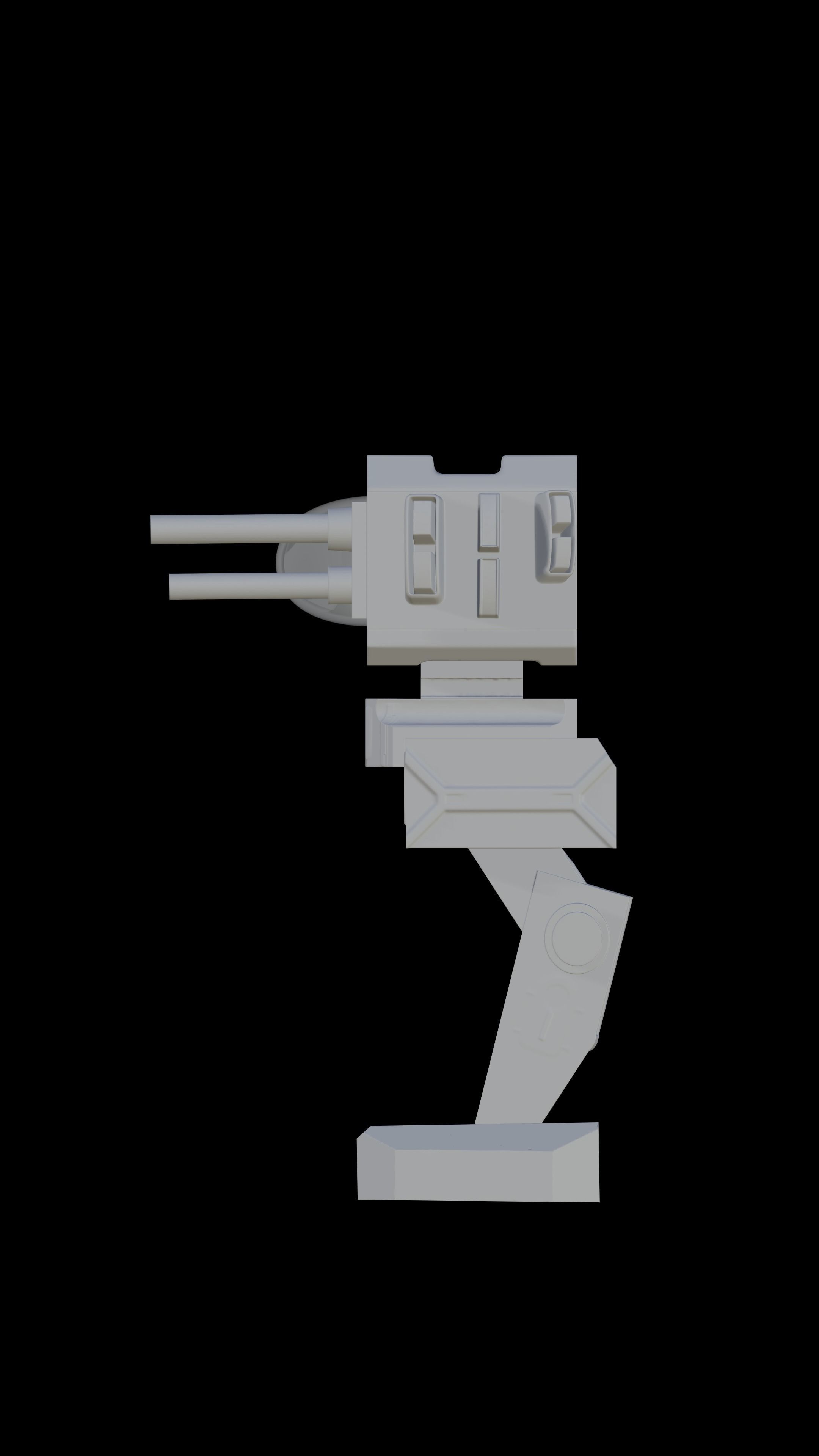 Simple Mech Robot Free 3D model_3