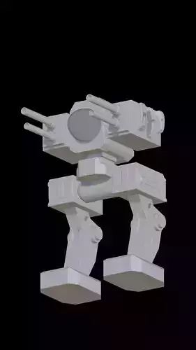 Simple Mech Robot Free 3D model