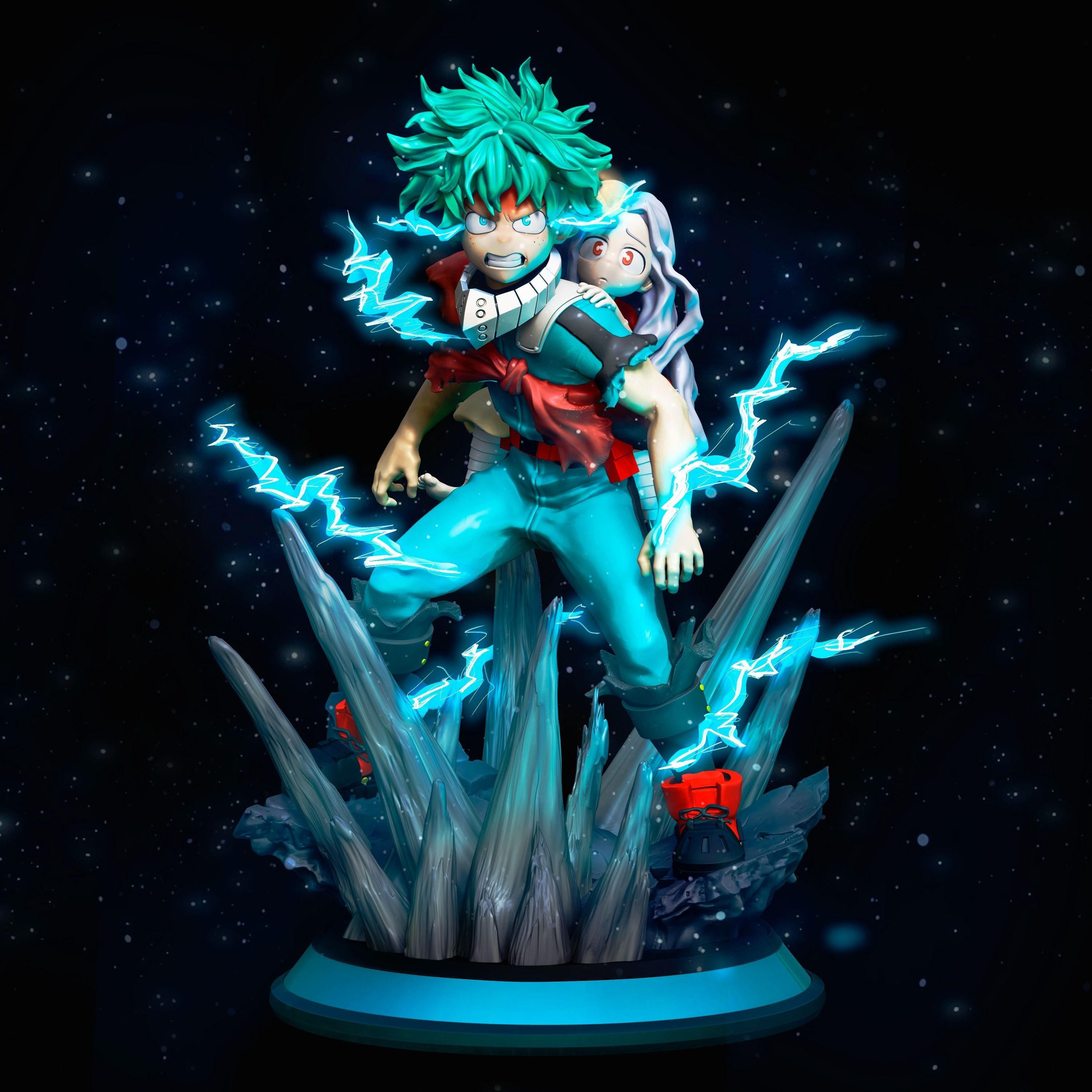 Deku and Eri 3D print model_1