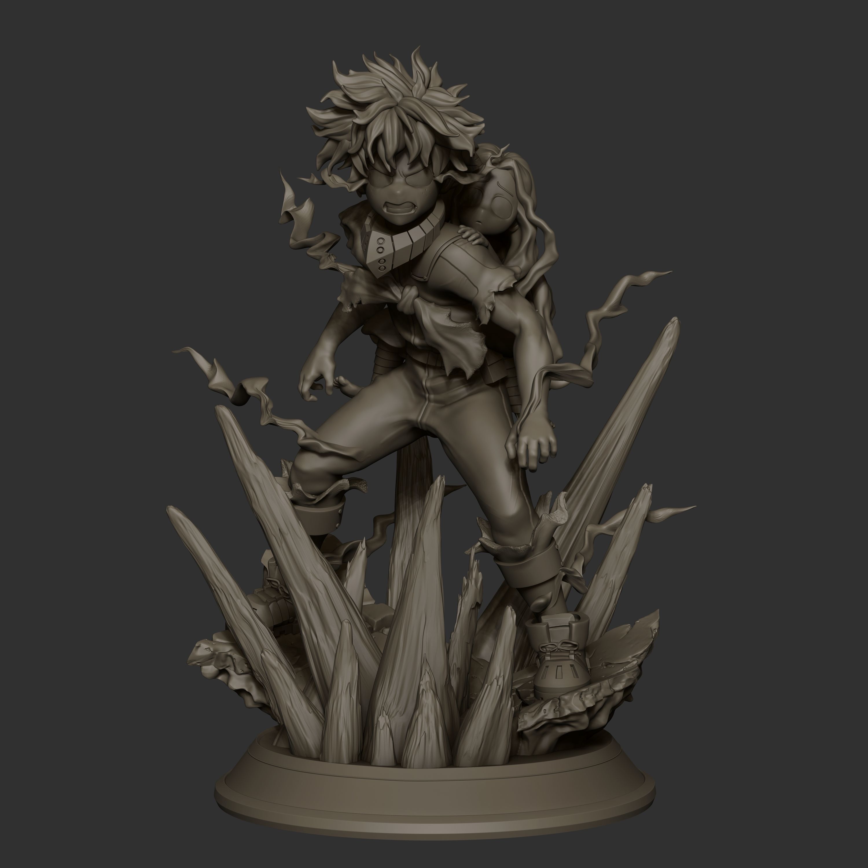 Deku and Eri 3D print model_2