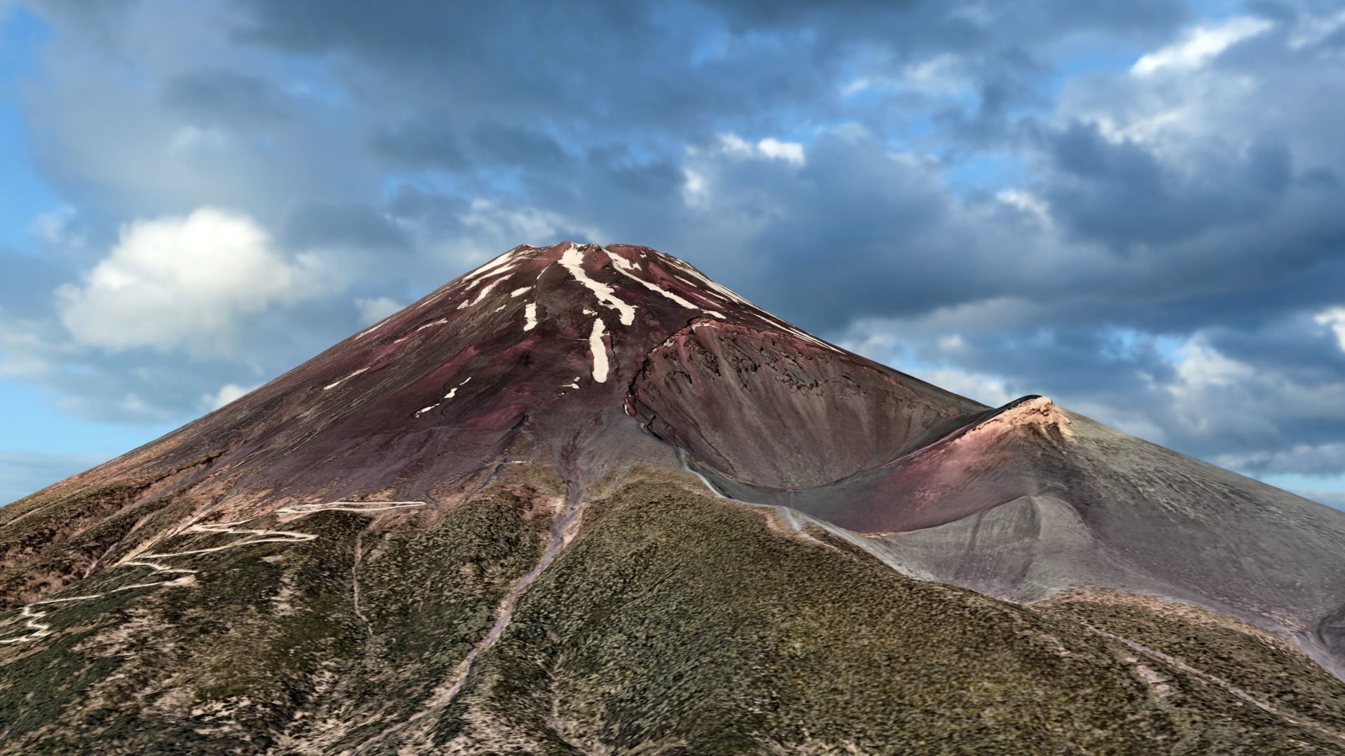 Mount Fuji Landscape 3D model_2