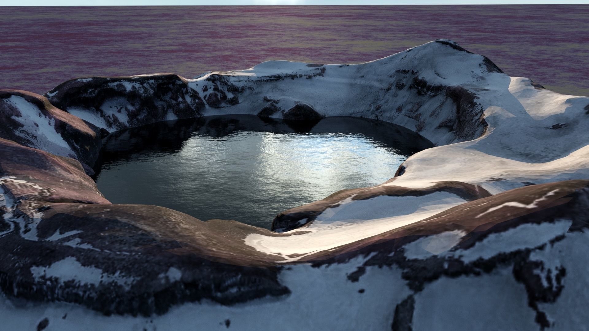 Mount Fuji Landscape 3D model_15