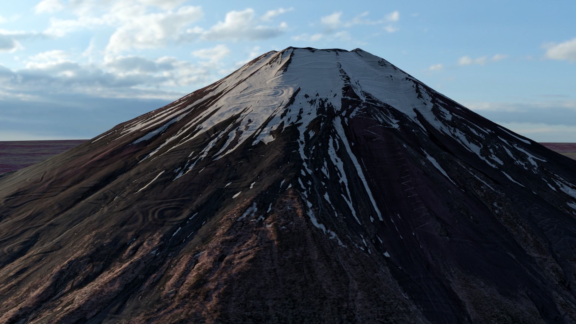 Mount Fuji Landscape 3D model_6
