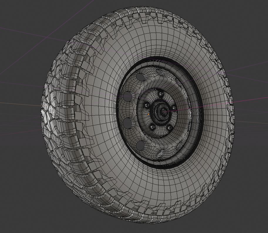Falken Wildpeak AT3W All Terrain Radial Tire 3D model_6