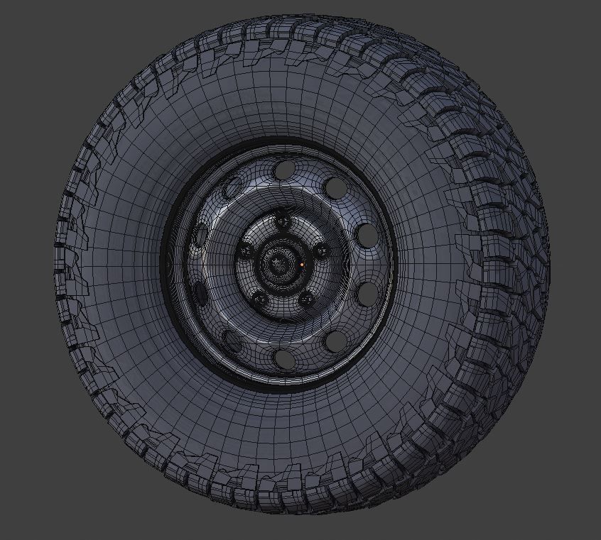 Falken Wildpeak AT3W All Terrain Radial Tire 3D model_2