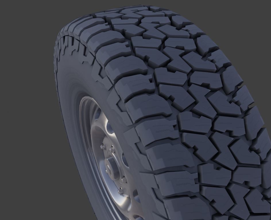 Falken Wildpeak AT3W All Terrain Radial Tire 3D model_4