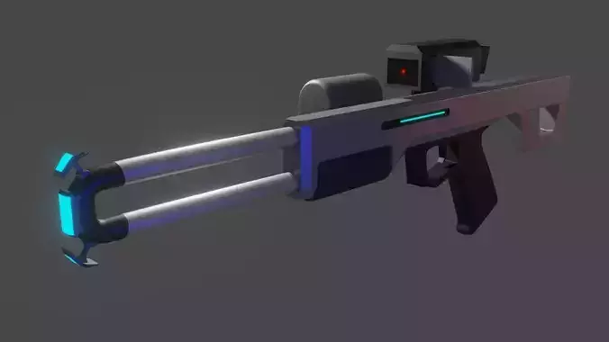 Stasis Rifle Redesign Fanmade Free 3D model