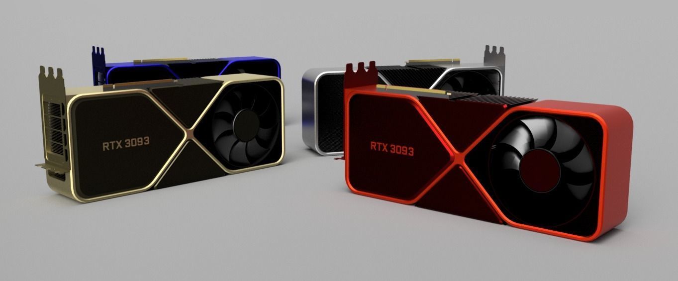 RTX 3090 TI Gforce 3D model_7