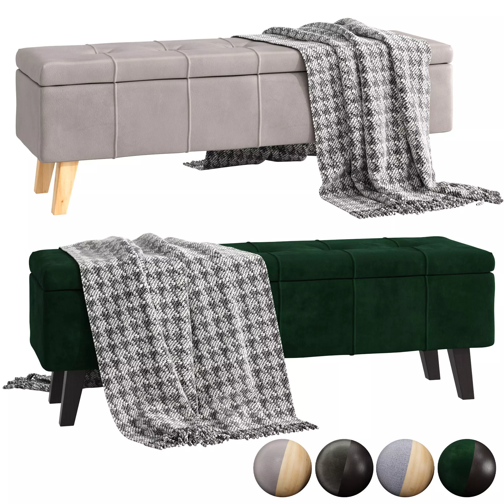 Bench Halmar Massimo 3D model