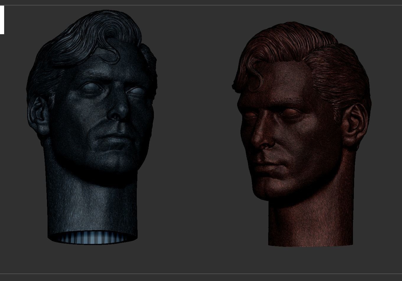 Superman- Christopher Reeve Head 3D print model_6