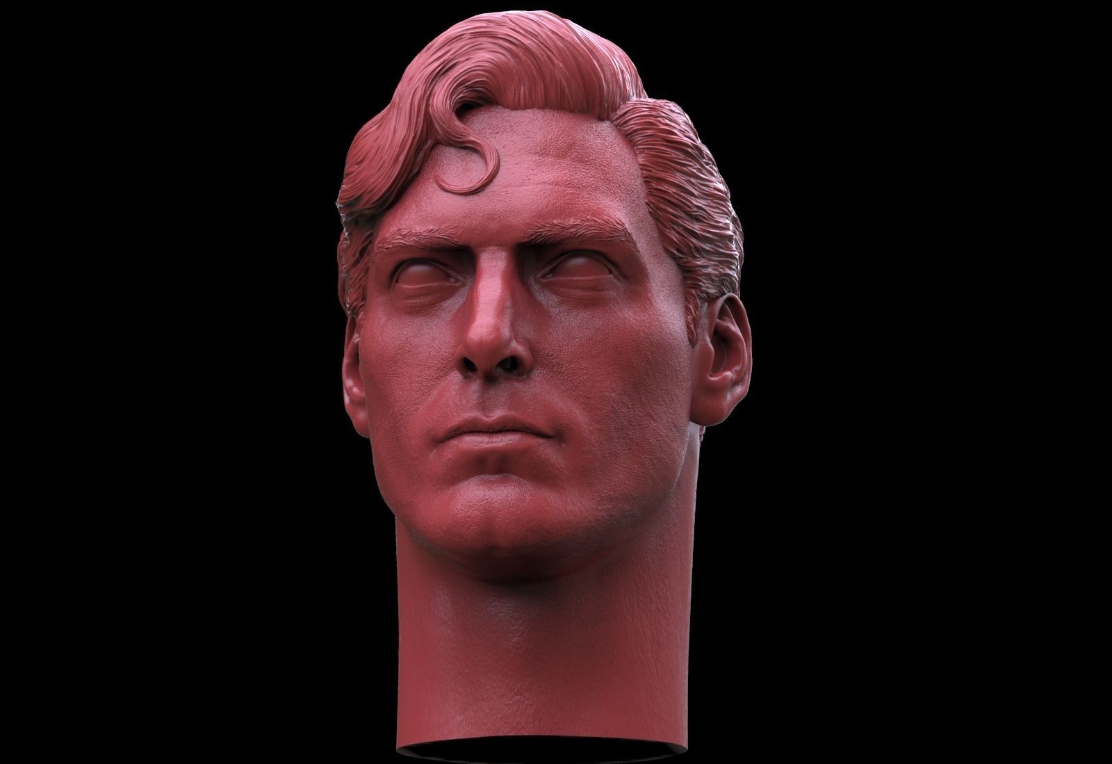 Superman- Christopher Reeve Head 3D print model_1