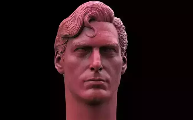 Superman- Christopher Reeve Head 3D print model