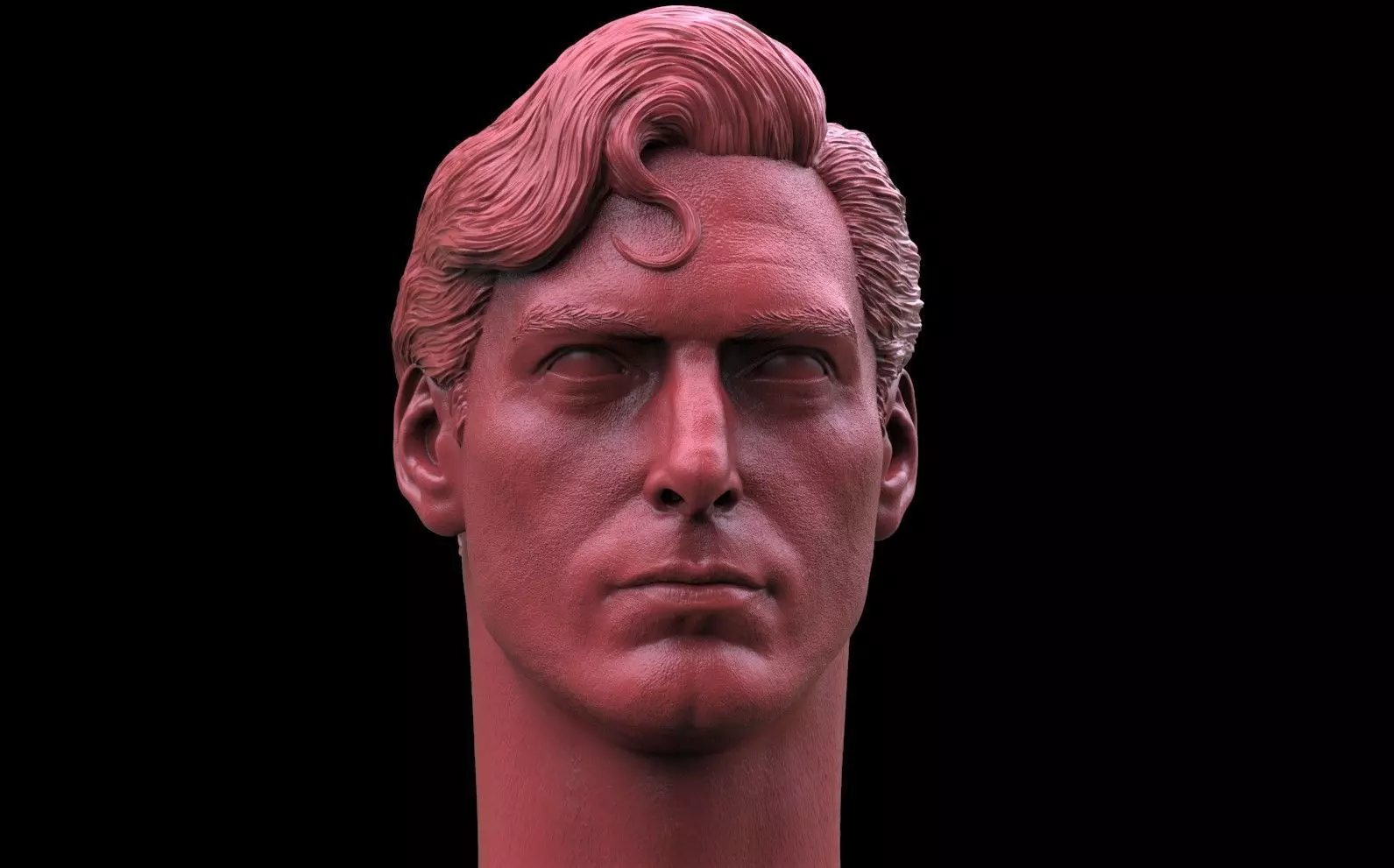 Superman- Christopher Reeve Head 3D print model_0