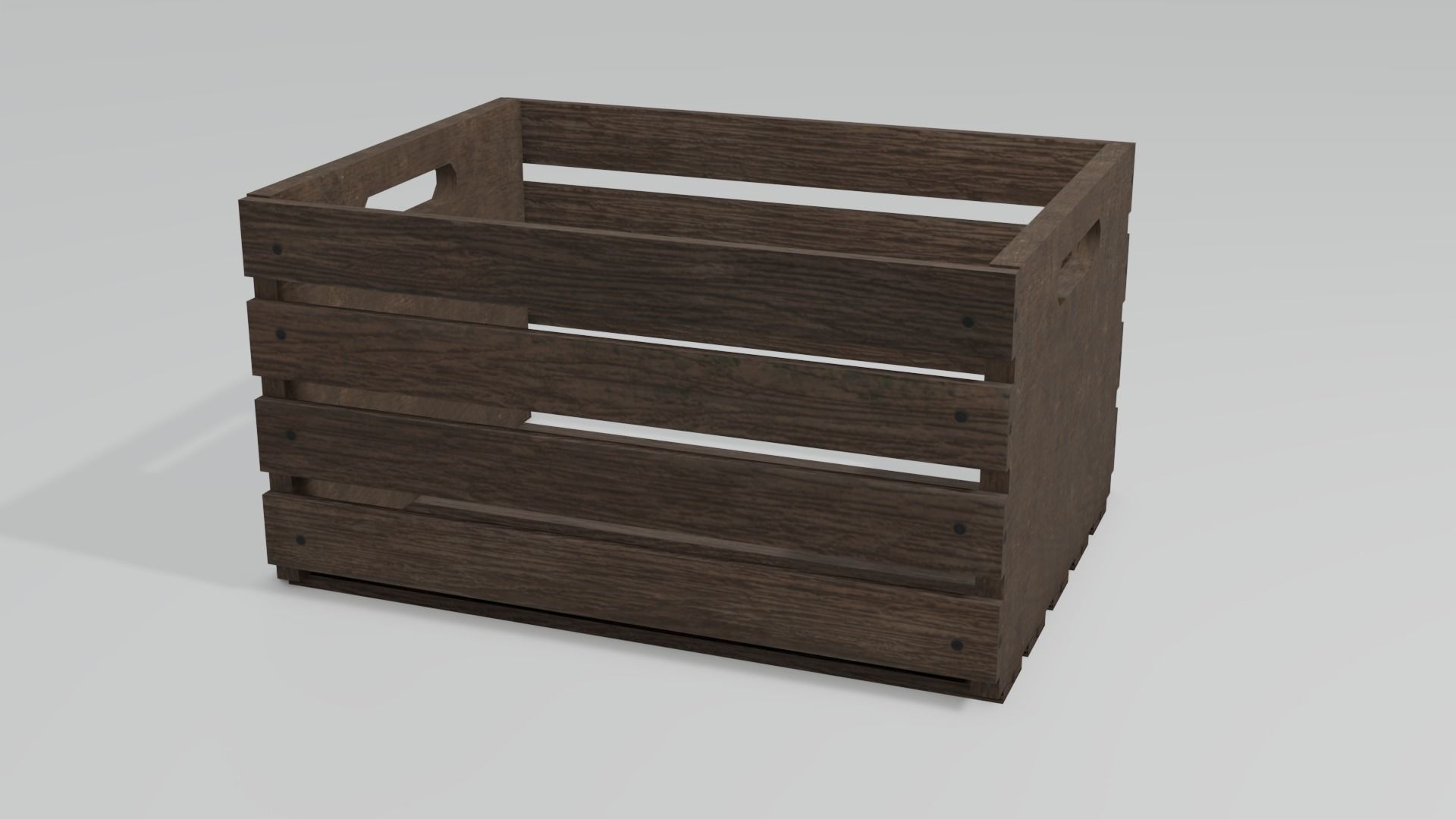 Wooden crate Free 3D model_10