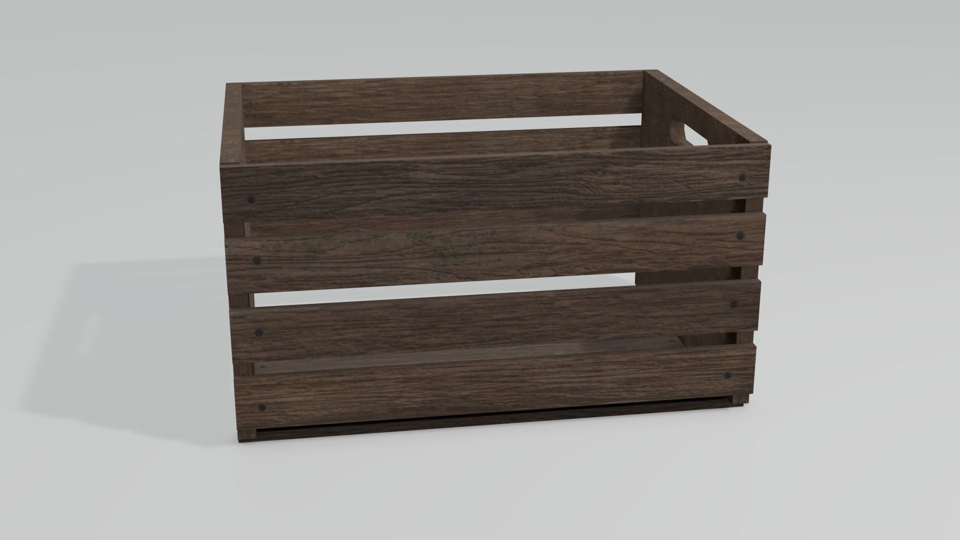 Wooden crate Free 3D model_5