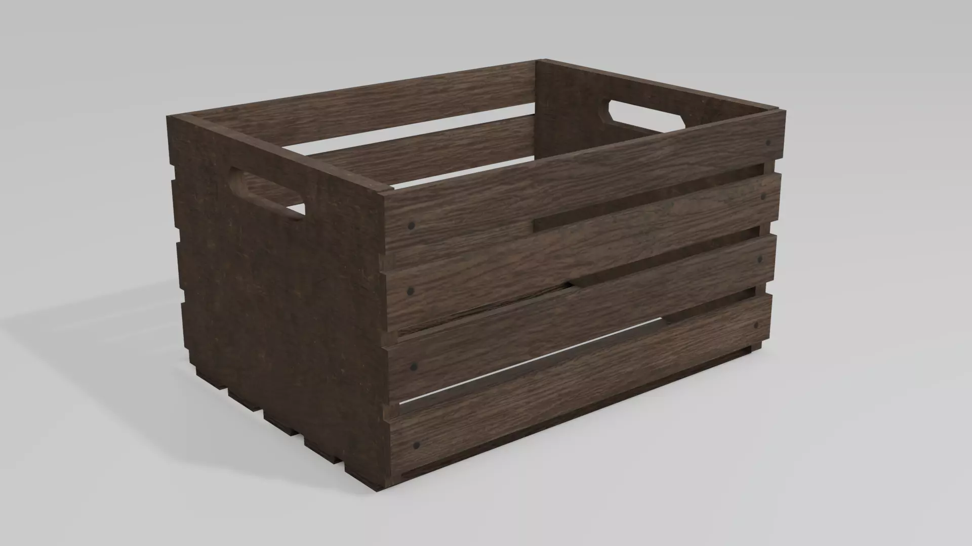 Wooden crate Free 3D model_0