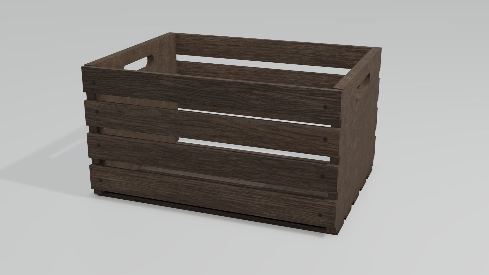 Wooden crate Free 3D model_4