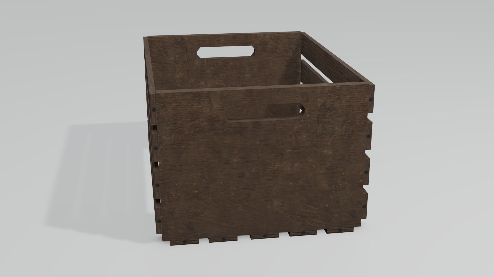 Wooden crate Free 3D model_8