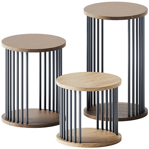 Round Coffee Tables Corinth by Tuna Ofis 3D model
