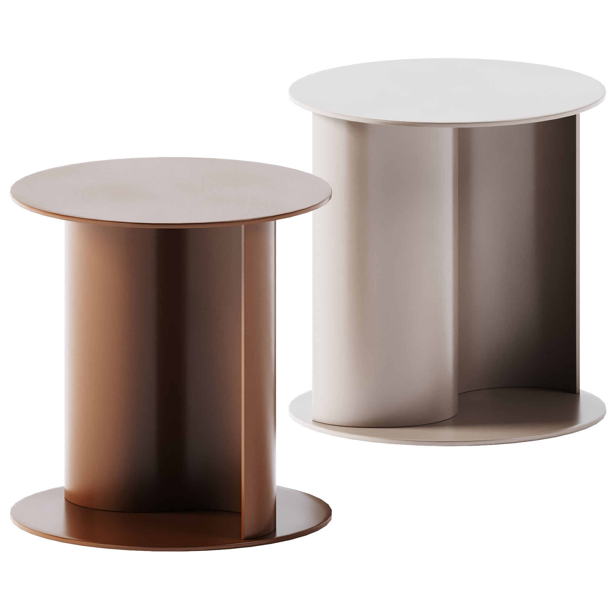 Coffee Table Yin and Yang by Hiro 3D model_1