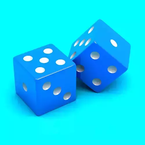 3D Dice two 3D model