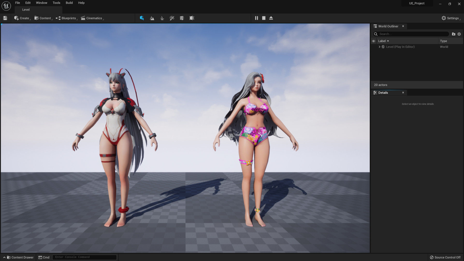 Rachel Girl Low-poly 3D model_3