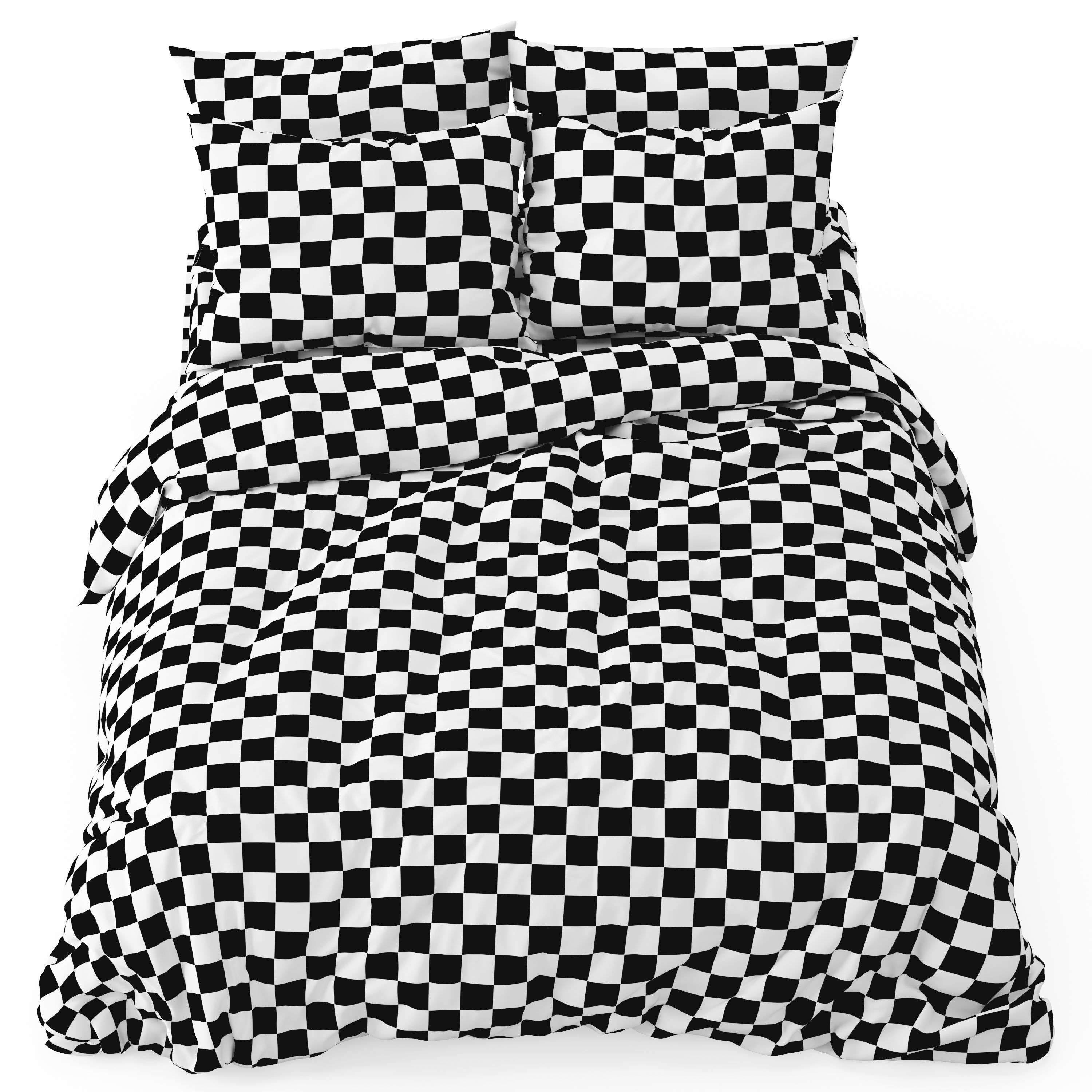 Simons Bed with Flock of Seagulls bedlinen 3D model_5