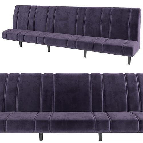 Sofa for restaurant cafe bar 3D model