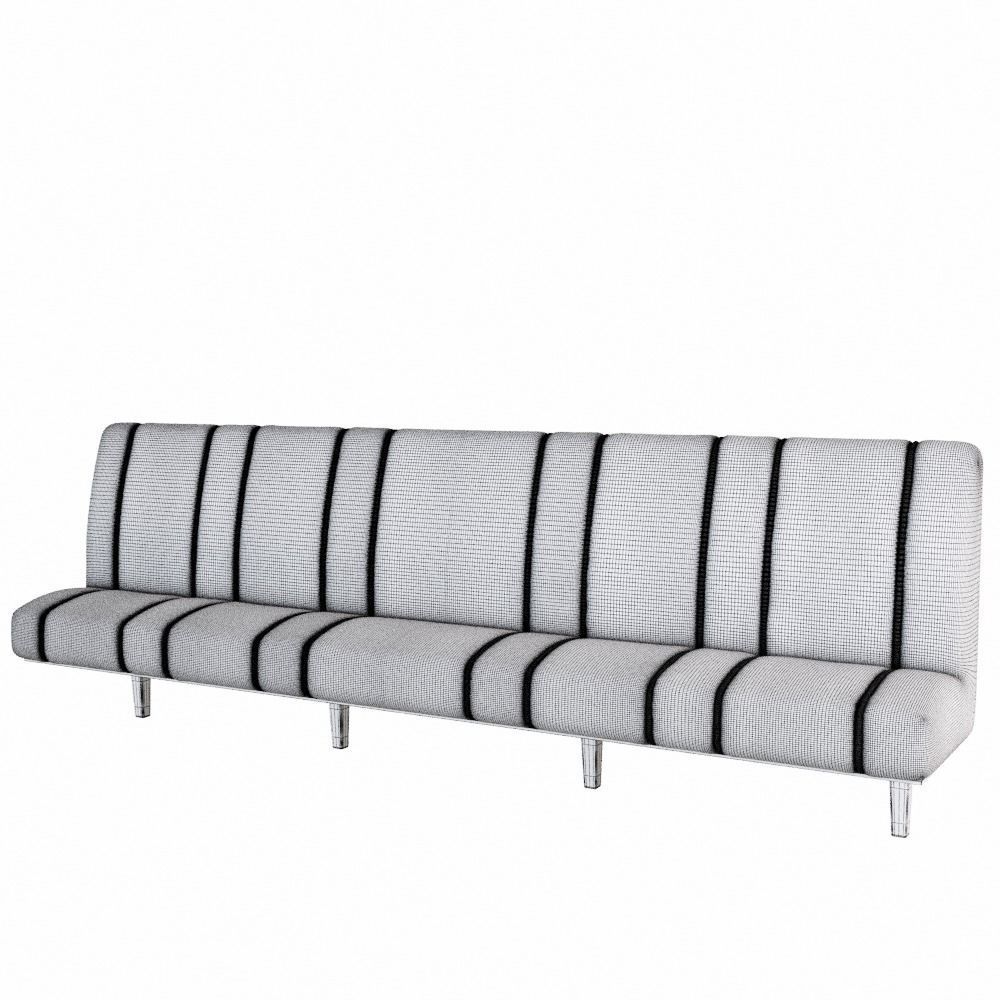 Sofa for restaurant cafe bar 3D model_8