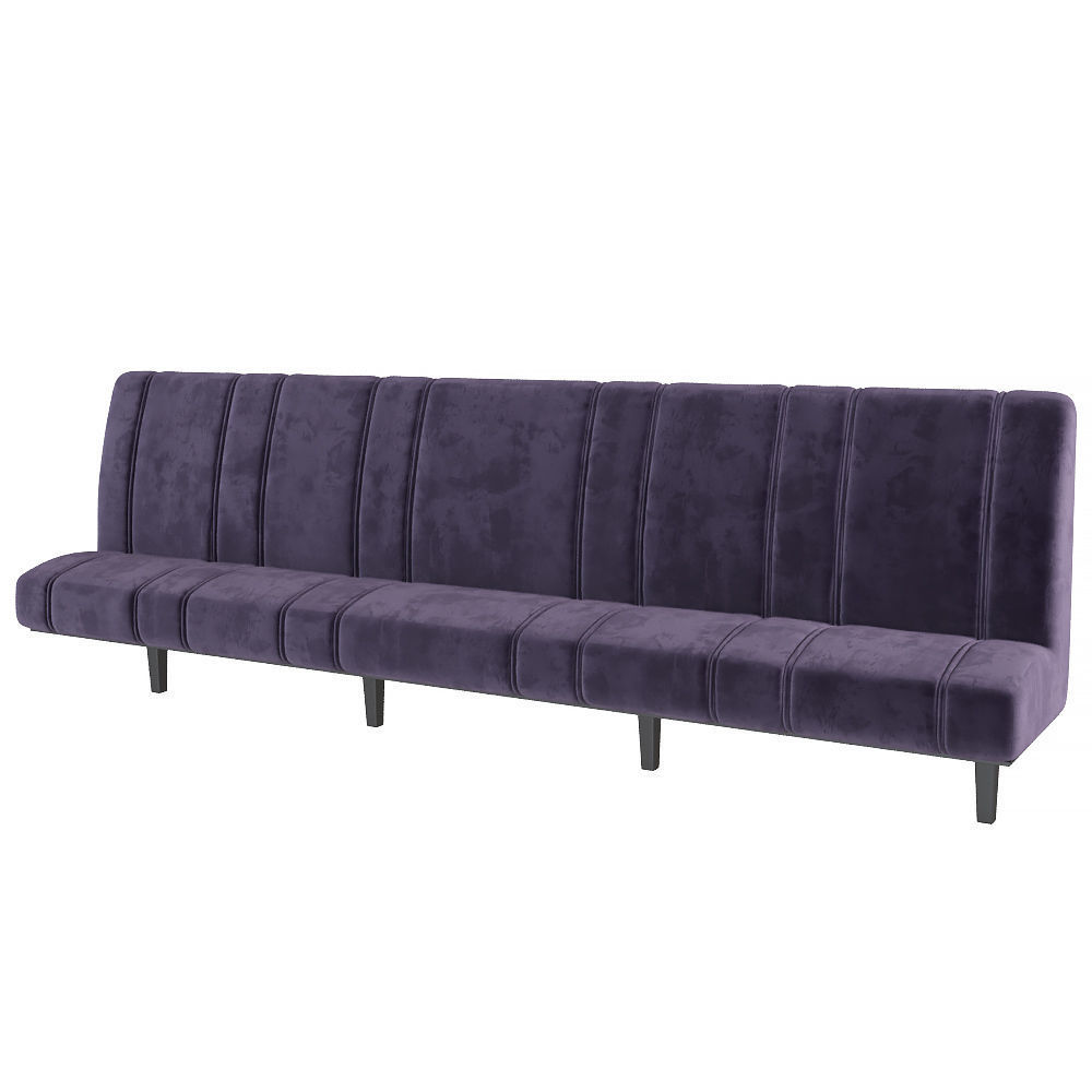 Sofa for restaurant cafe bar 3D model_2