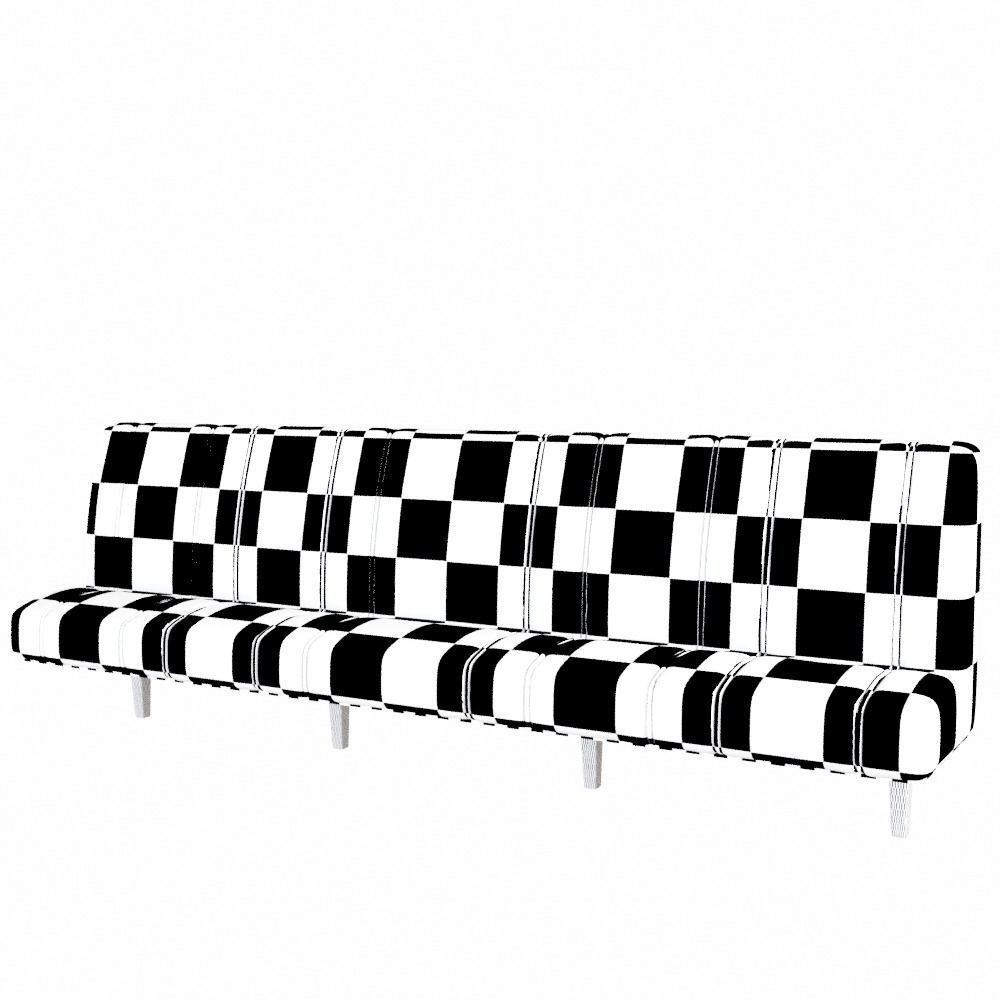 Sofa for restaurant cafe bar 3D model_9