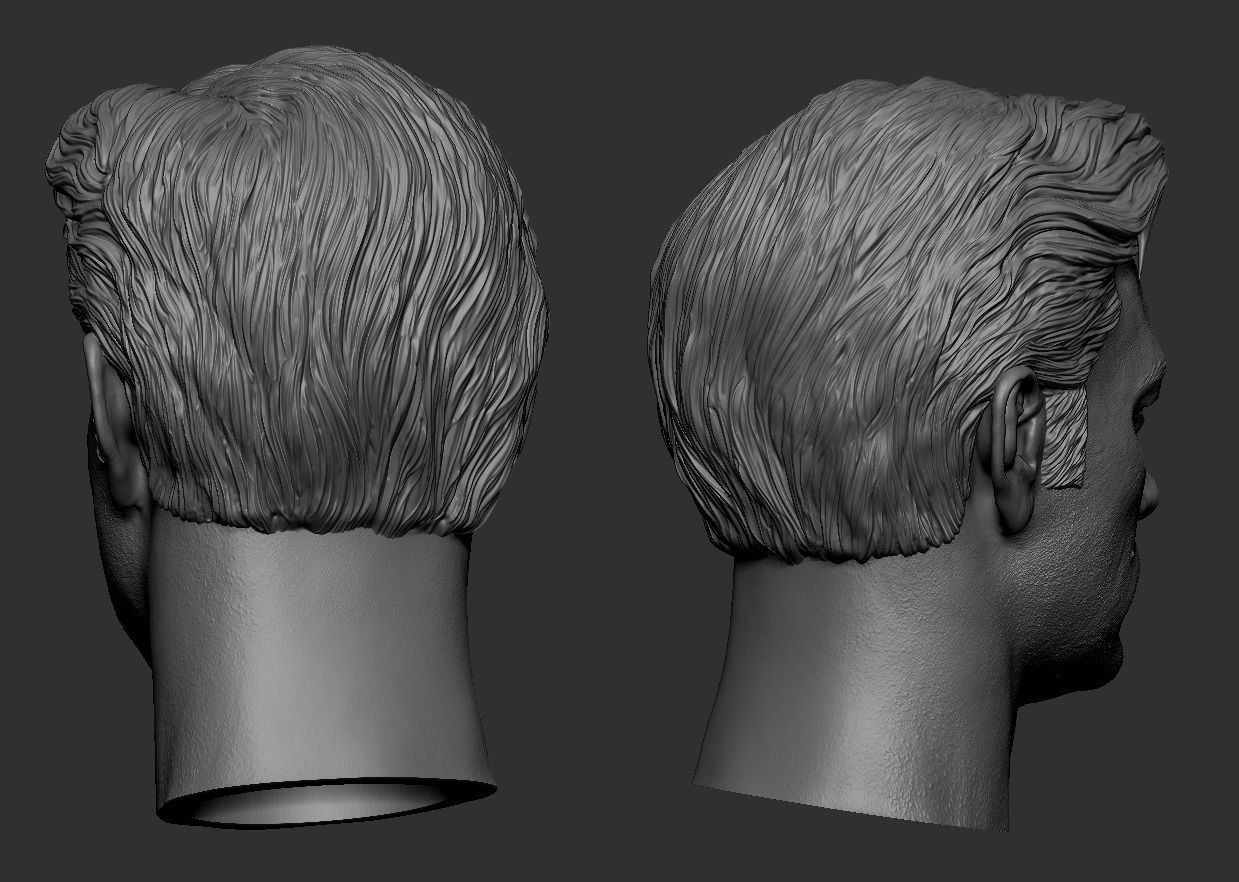 Ben Affleck -Bruce Wayne Head 3D print model_9