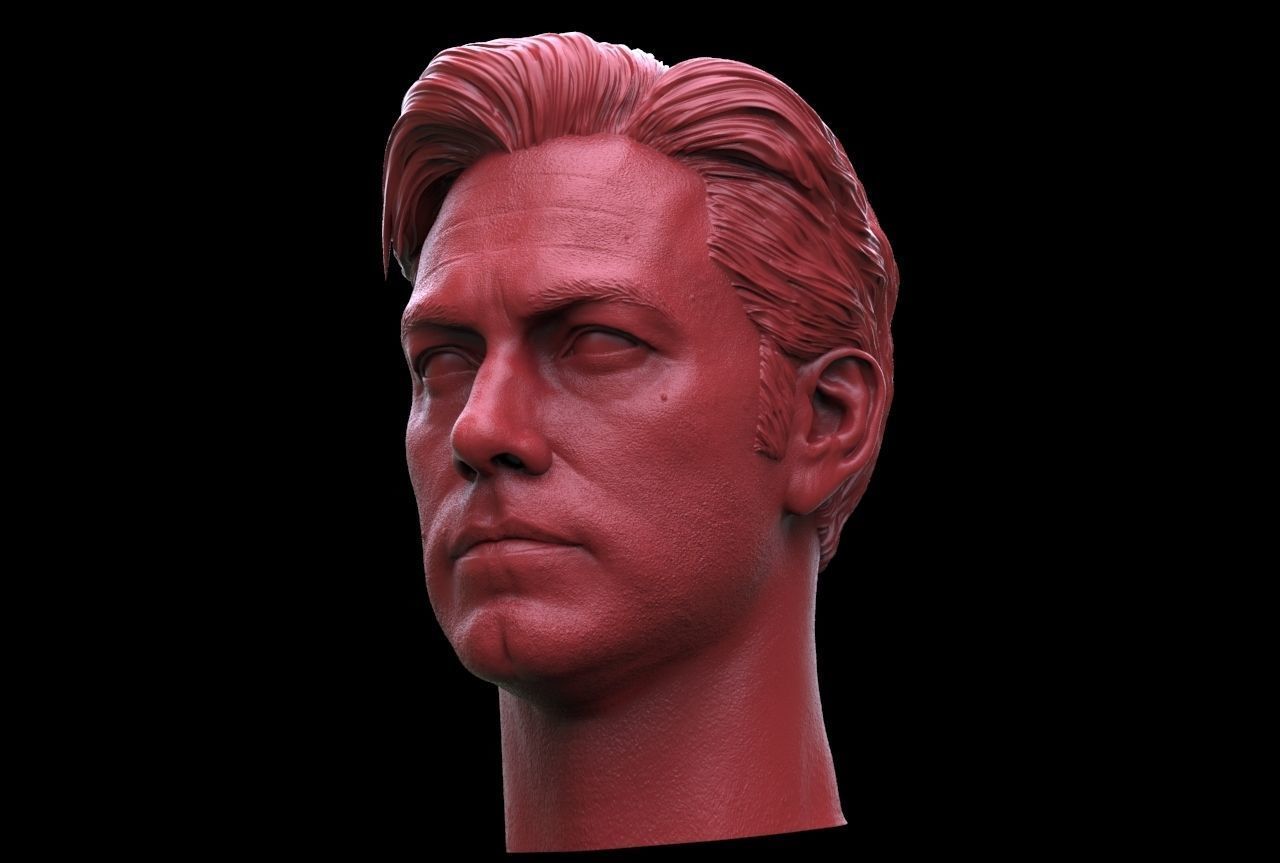 Ben Affleck -Bruce Wayne Head 3D print model_5