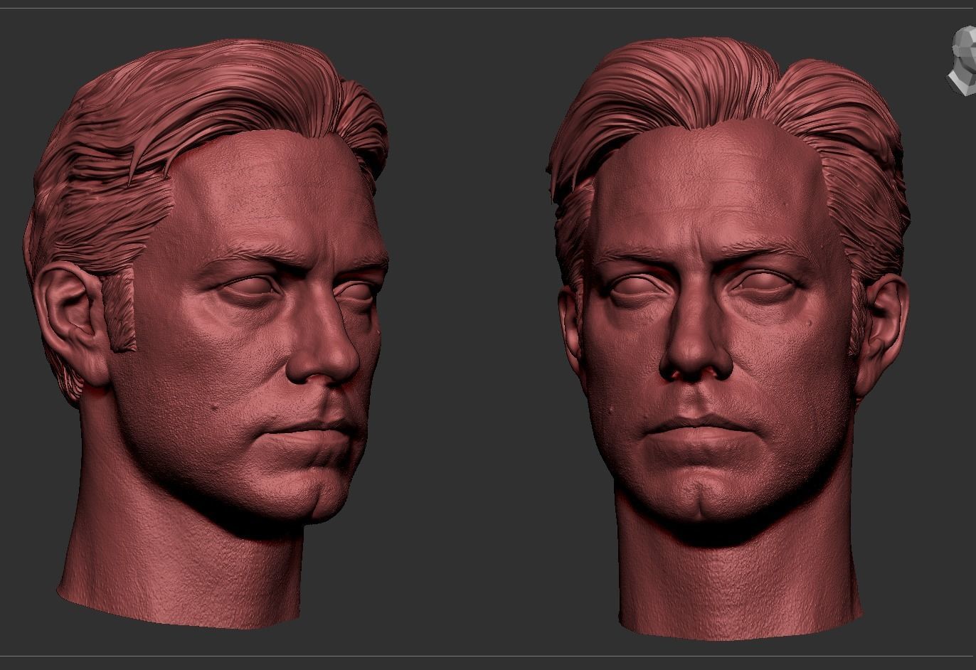 Ben Affleck -Bruce Wayne Head 3D print model_13