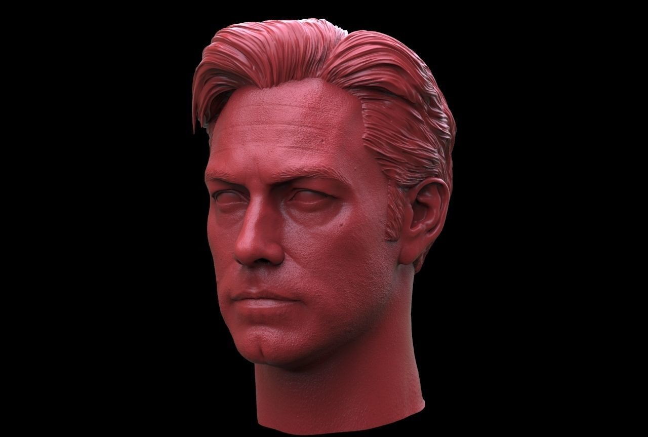 Ben Affleck -Bruce Wayne Head 3D print model_3