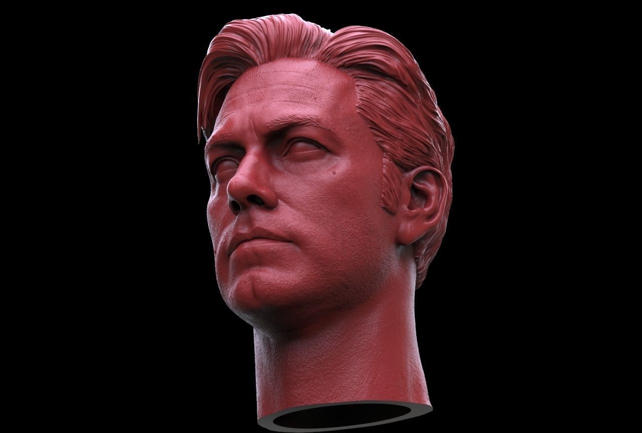 Ben Affleck -Bruce Wayne Head 3D print model_2