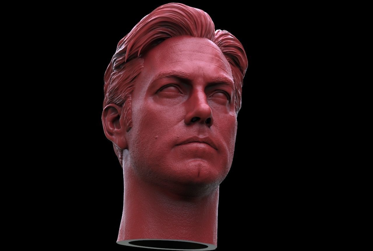 Ben Affleck -Bruce Wayne Head 3D print model_1