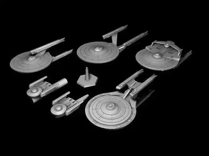 Star Trek Wargaming 3d Printset - The first Movies