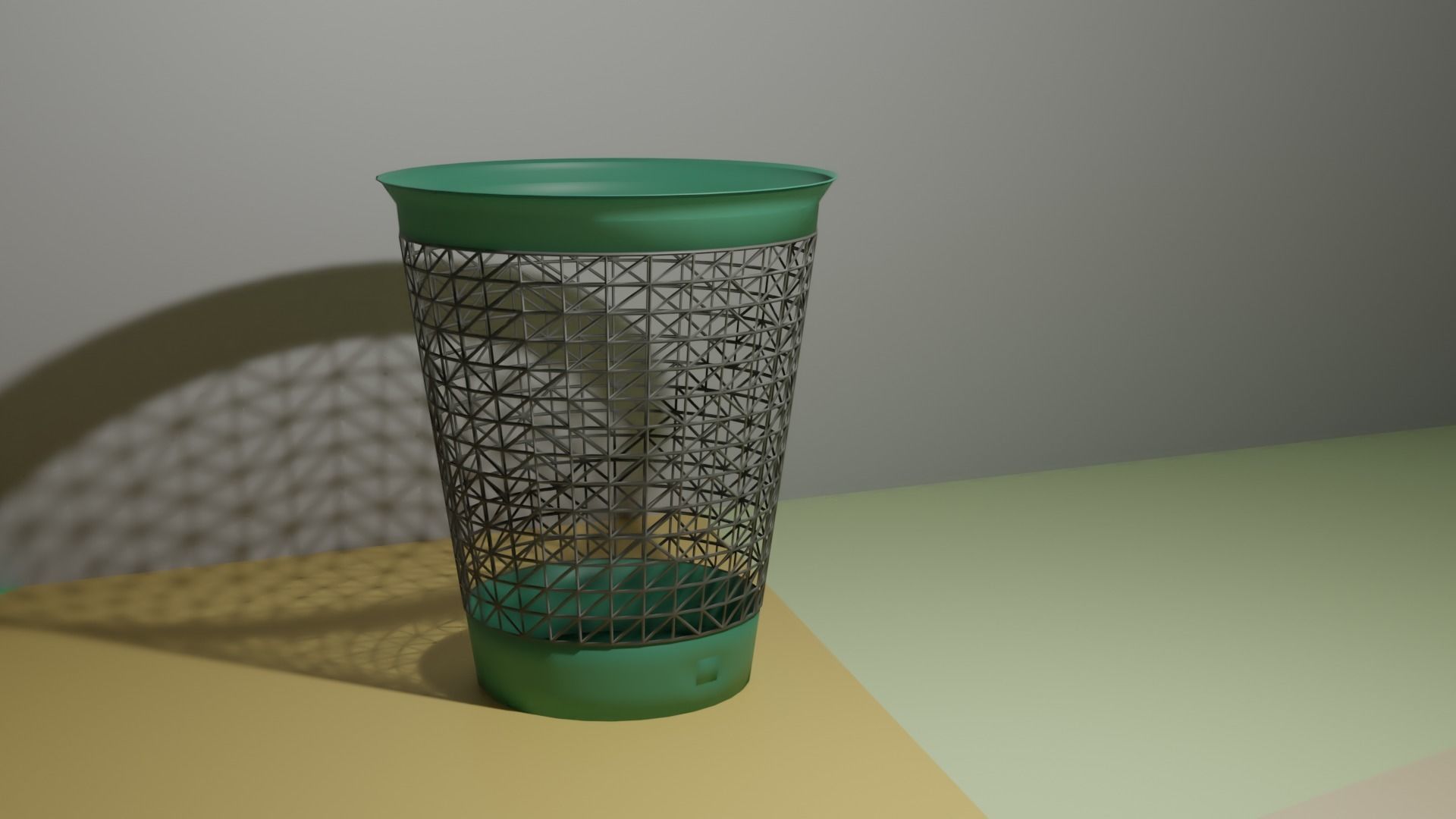Trash basket 3D model_1