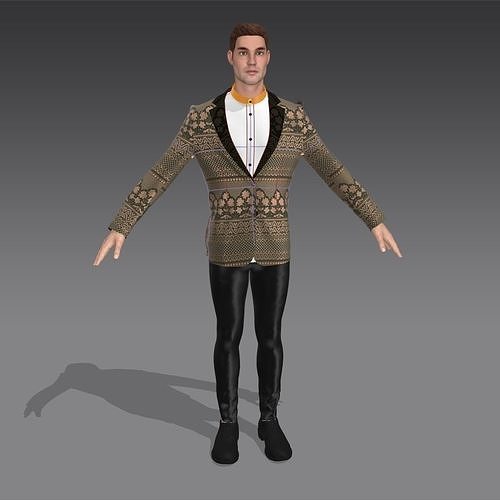 Men suit 3D model