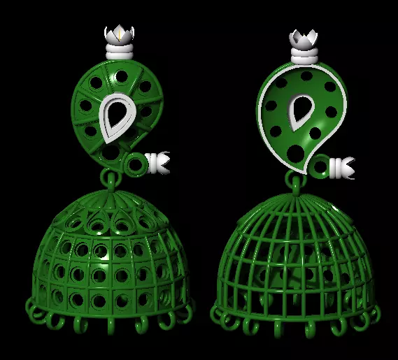 NEW SOUTH STYLISH JHUMKA 3D print model