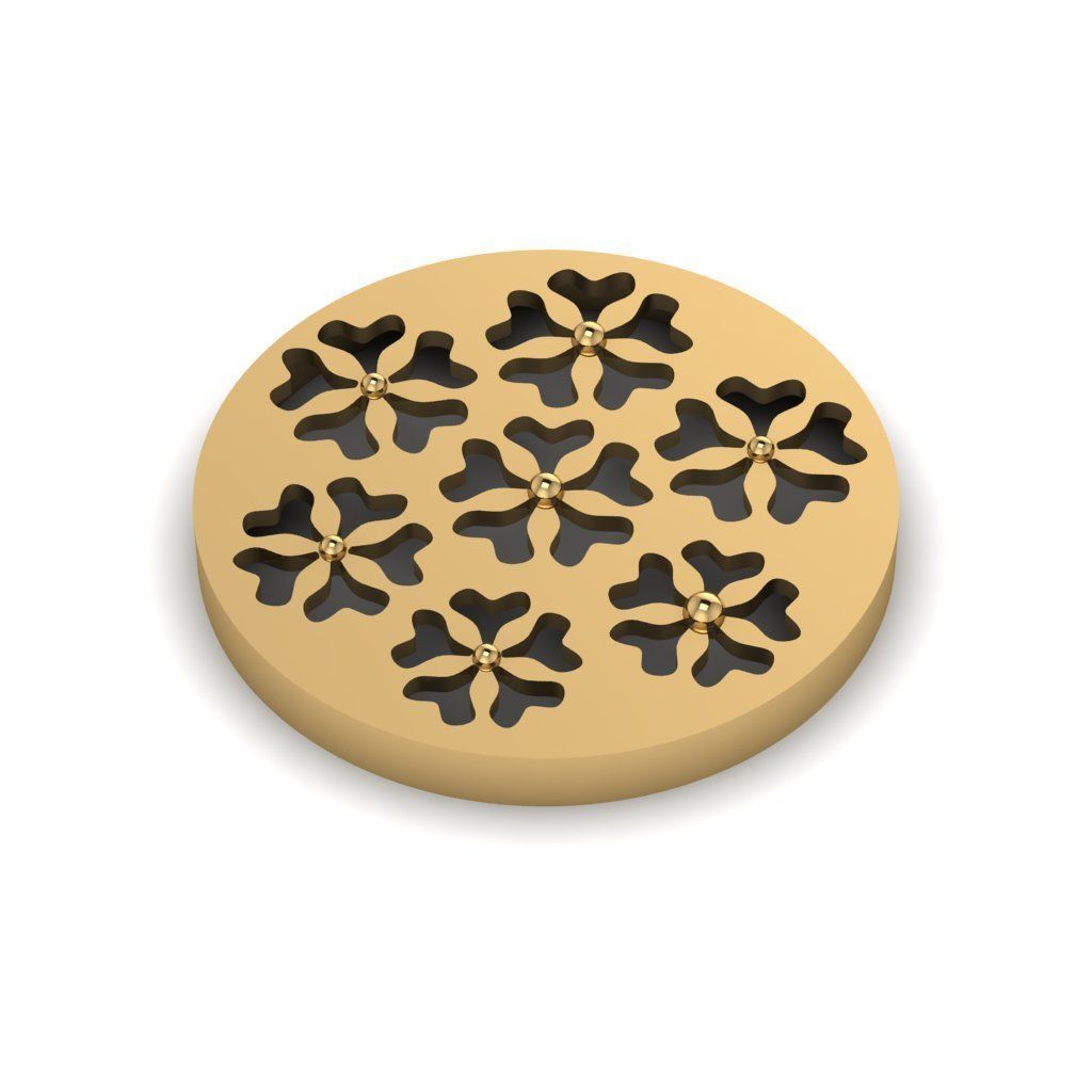 3D flower pendant model 3D print model_3