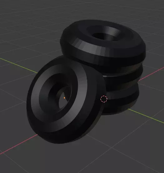 stack of tyres Low-poly 3D model