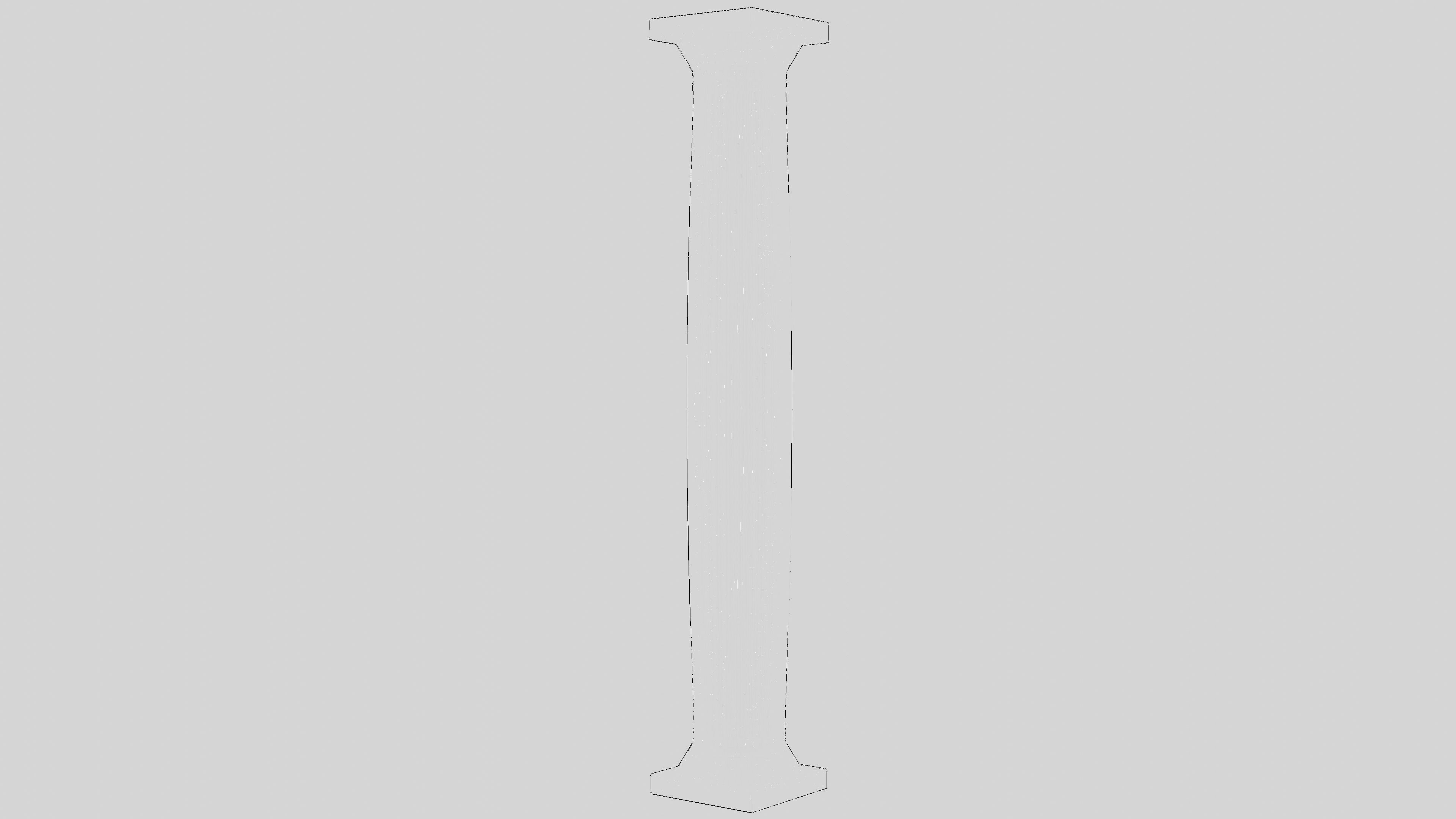 Old Doric Column 3D model_8