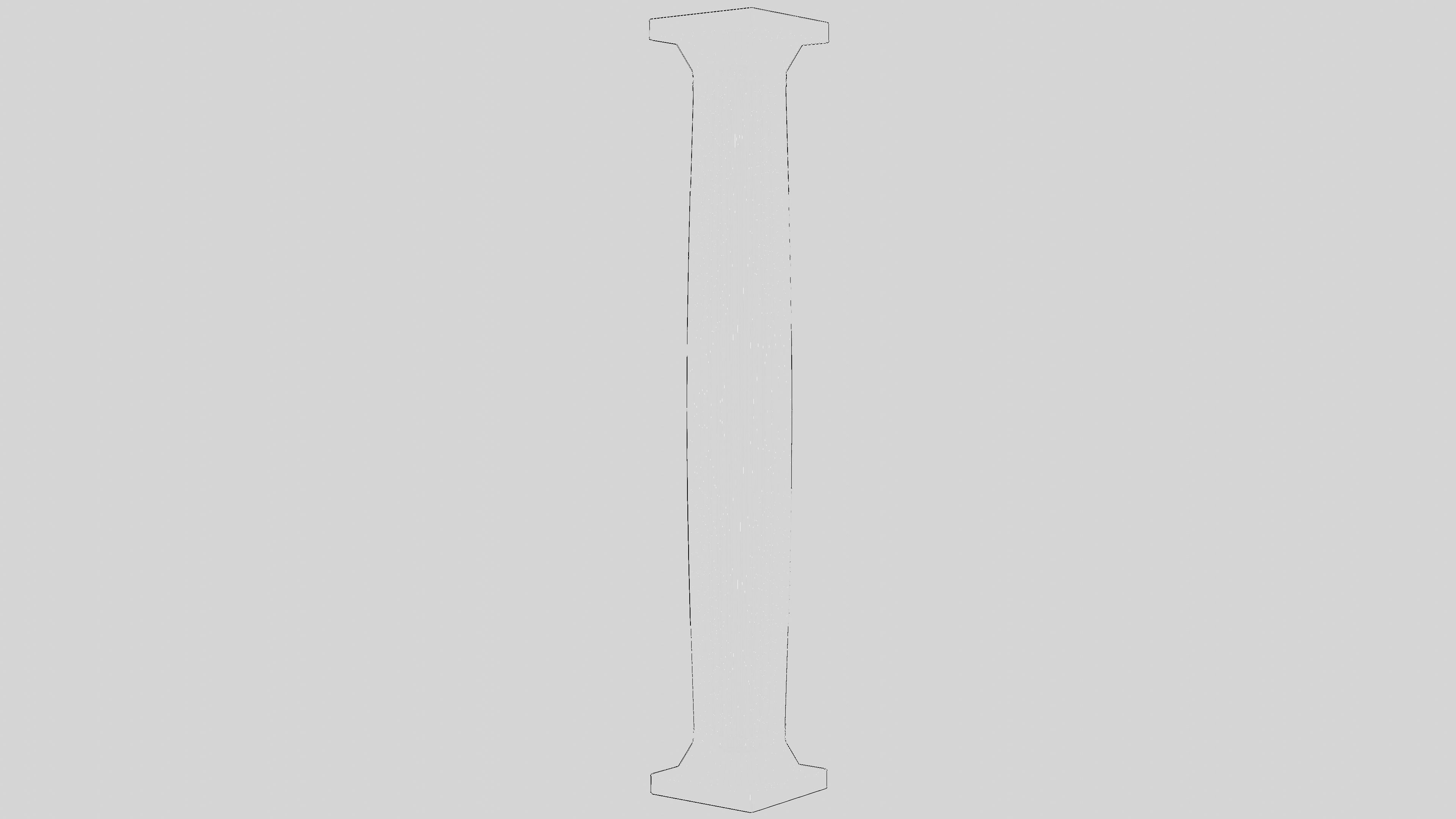 Old Doric Column 3D model_7