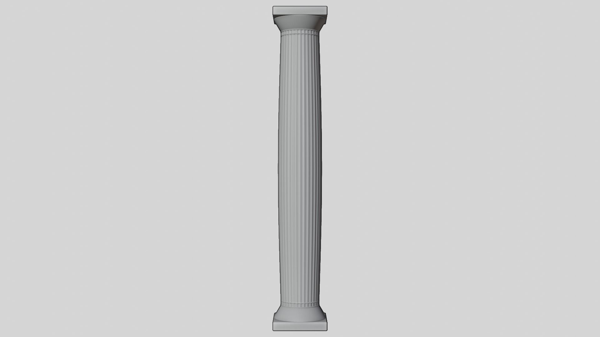 Old Doric Column 3D model_5