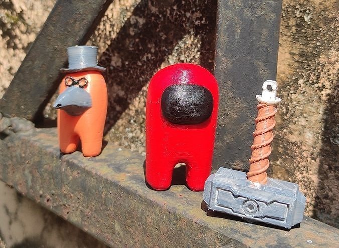 Among us game character  3D print model