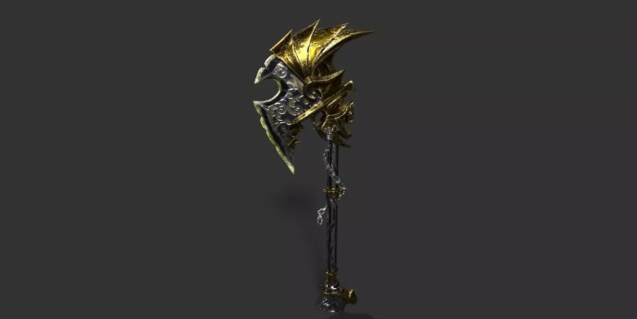 Axe 3D model for gaming Texture