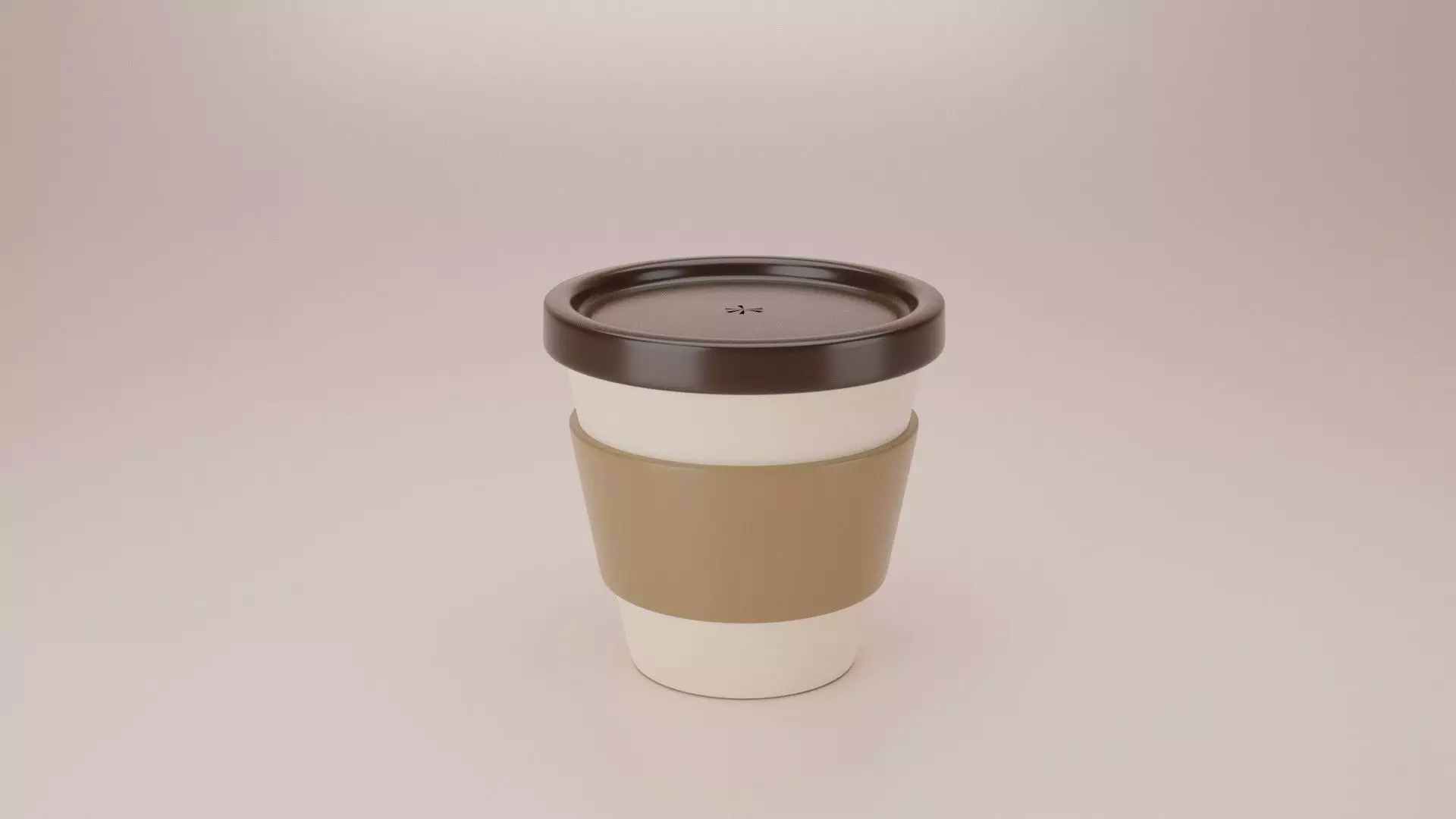 Cofee travel cup Low-poly 3D model_0
